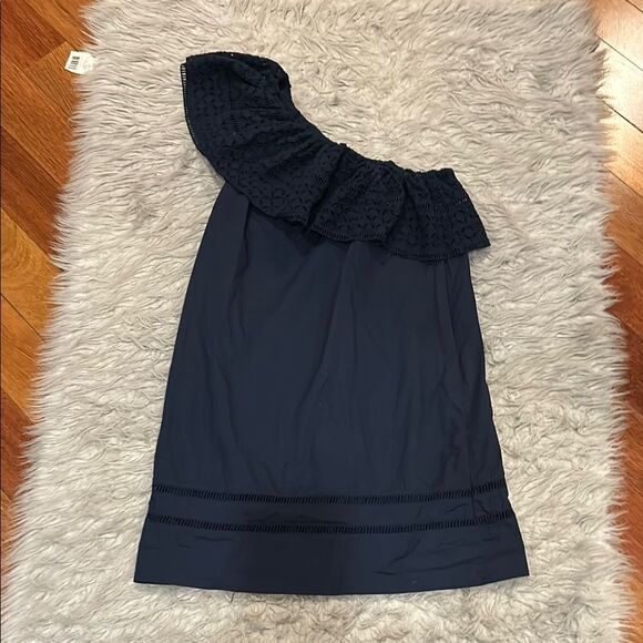 Abercrombie & Fitch Dresses & Skirts - Abercrombie and fitch‎ women’s blue off the shoulder ruffled lace dress